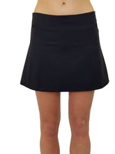 Load image into Gallery viewer, Complete Shaping Swimwear Swim Skirt with Brief in black with slimming compression power for activewear at the beach