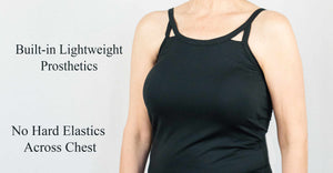 Classic Mastectomy Camisole with Built-In Breast Prosthetics by